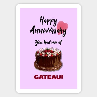 You had me at gateau! Sticker